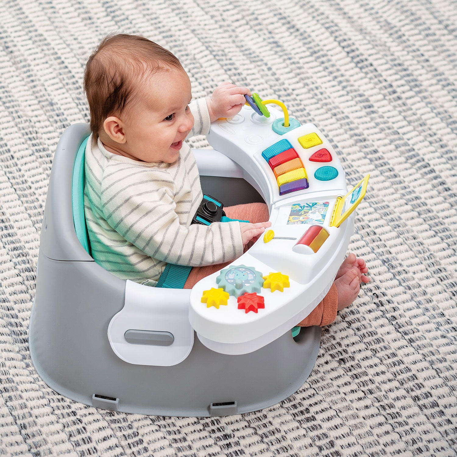 Infantino Music and Lights 3-in-1 Discovery Seat and Booster, Choose Color - Image 7
