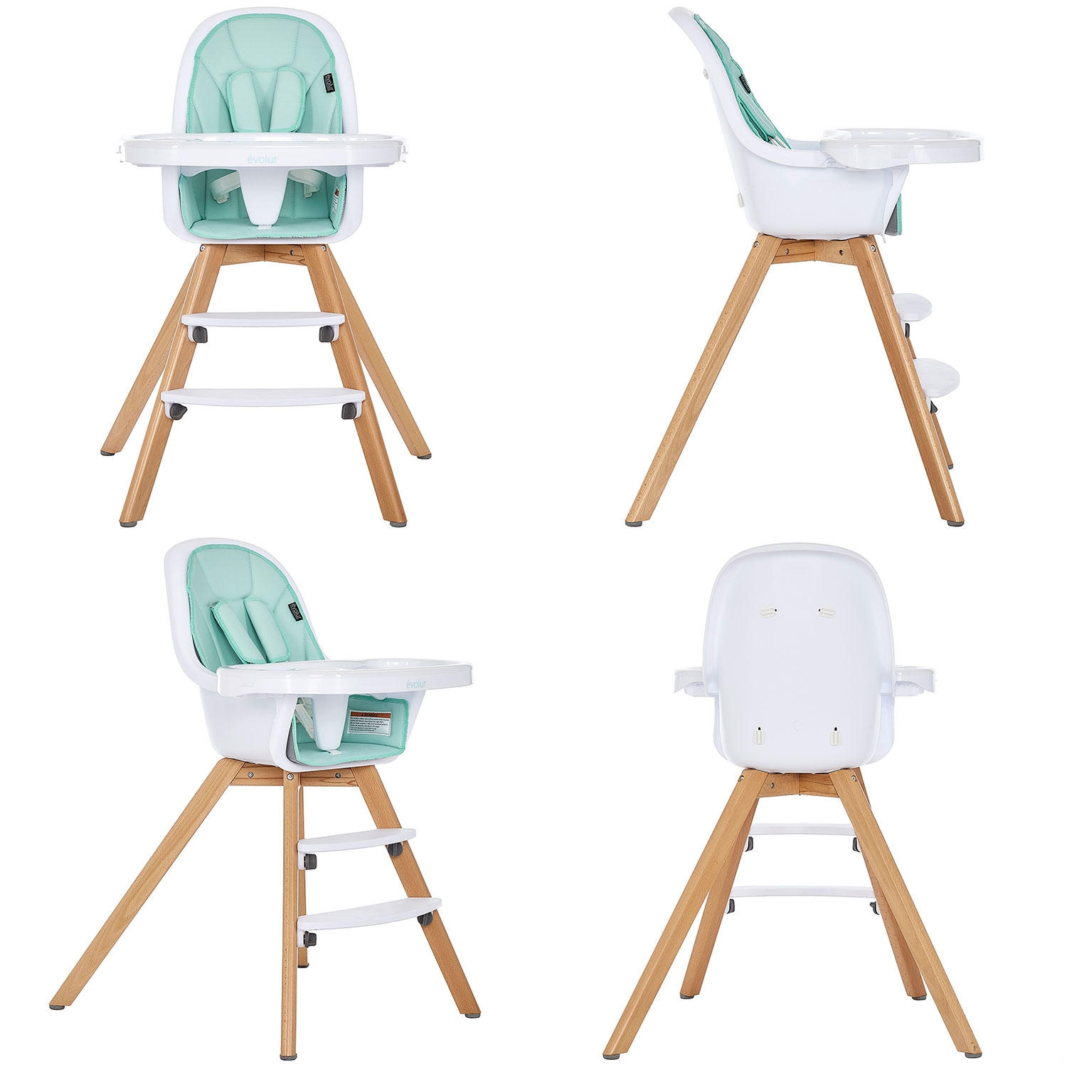 Evolur Multifunctional Zoodle High Chair, Choose Color - Image 10