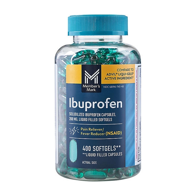 Member's Mark Ibuprofen Softgels, 200 mg, 400 ct. - Image 2