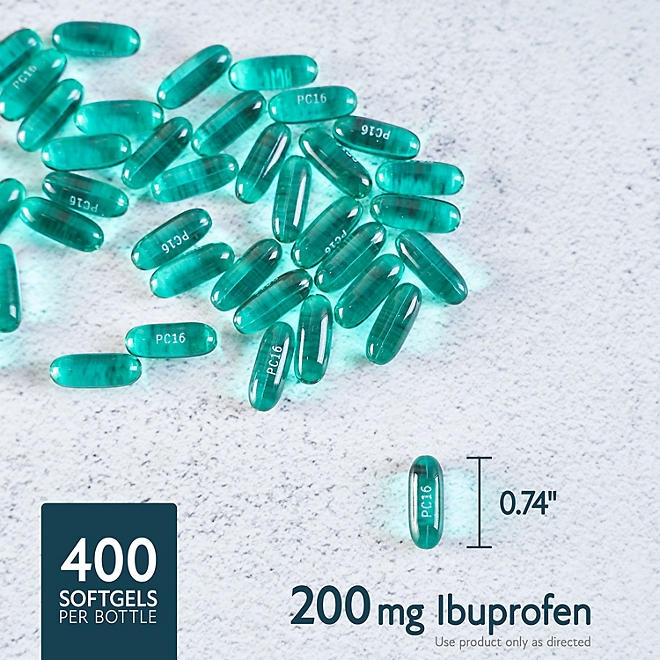 Member's Mark Ibuprofen Softgels, 200 mg, 400 ct. - Image 4