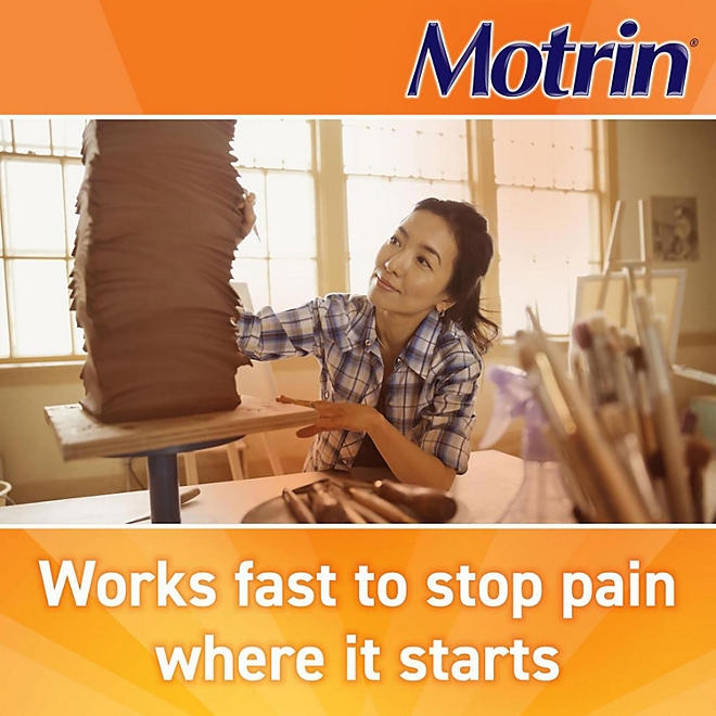 Motrin IB Pain Reliever Caplets, 200 mg. Ibuprofen, 300 ct. - Image 6