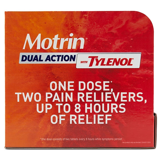 Motrin Dual Action with Tylenol, Ibuprofen and Acetaminophen, 160 ct. - Image 8
