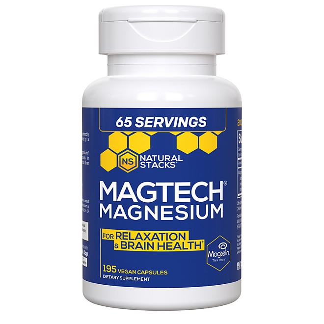 Natural Stacks MagTech Magnesium Capsules, 195 ct. - Image 2