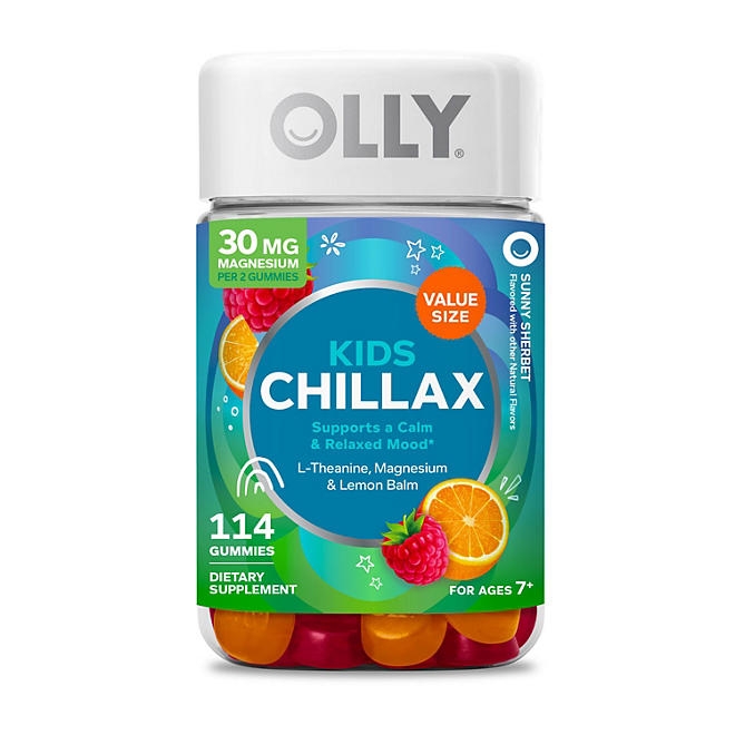 OLLY Kids Chillax Gummy, Sunny Sherbert, 114 ct. - Image 2