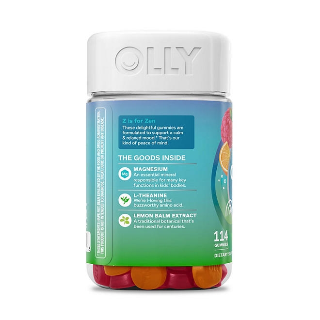 OLLY Kids Chillax Gummy, Sunny Sherbert, 114 ct. - Image 9