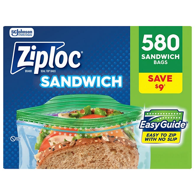 Ziploc Easy Open Tab Sandwich Bags, 580 ct. - Image 2