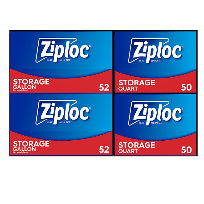 Ziploc Gallon & Storage Quart Bags with New Stay Open Design, 204 ct. - Image 3