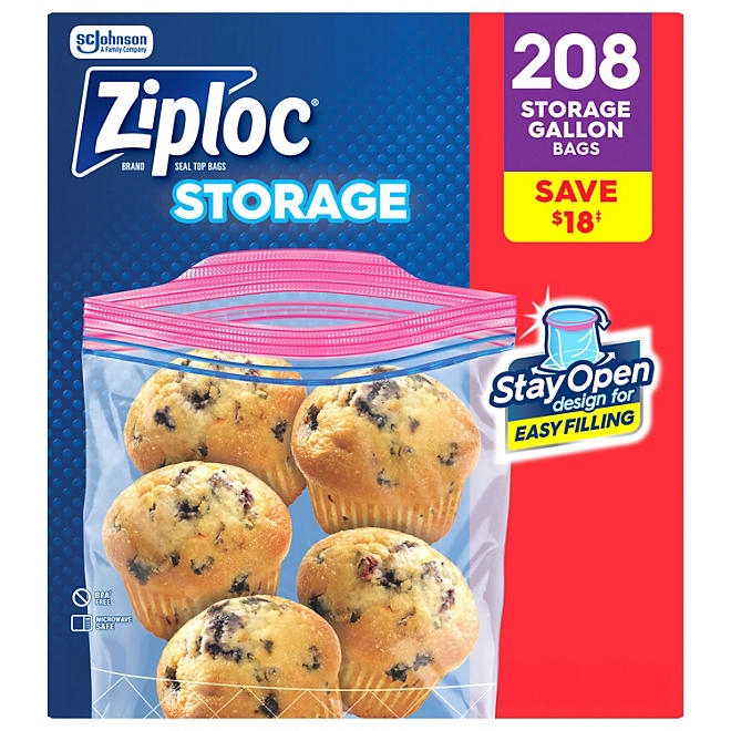 Ziploc Gallon Storage Bags, 208 ct. - Image 2