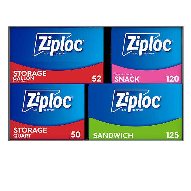 Ziploc Easy Open Bags Variety Pack with New Stay Open Design, 347 ct. - Image 3