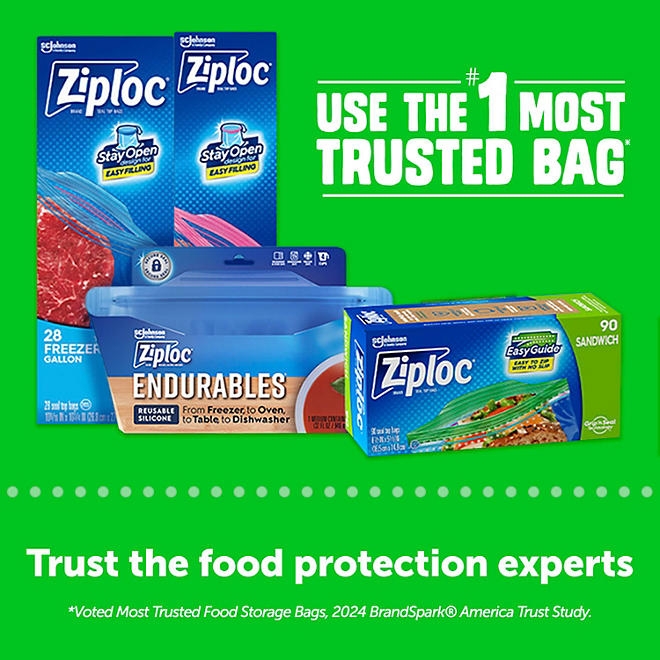 Ziploc Easy Open Bags Variety Pack with New Stay Open Design, 347 ct. - Image 7