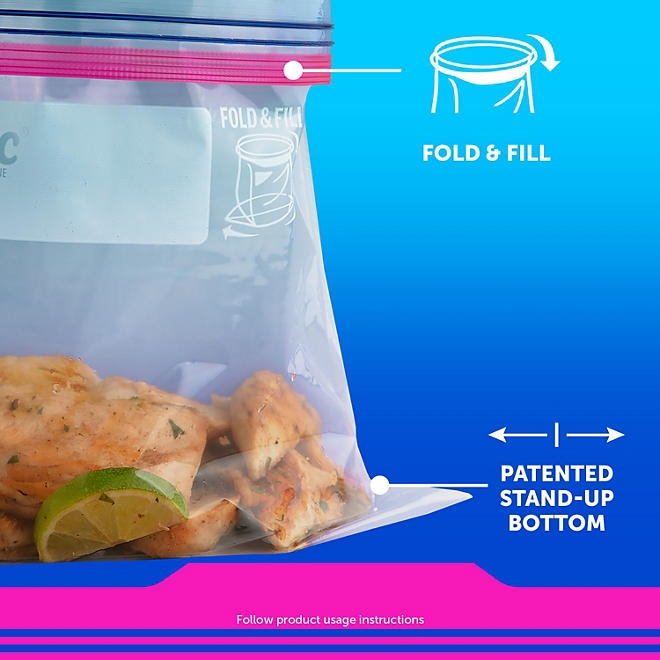 Ziploc Storage Quart Bags with New Stay Open Design, 216 ct. - Image 5