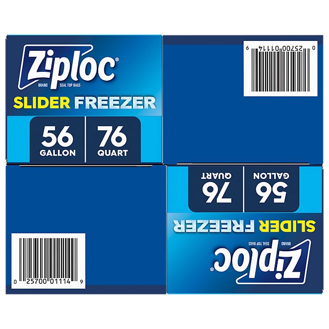 Ziploc Slider Freezer Bags, Variety Pack, 132 ct. - Image 3