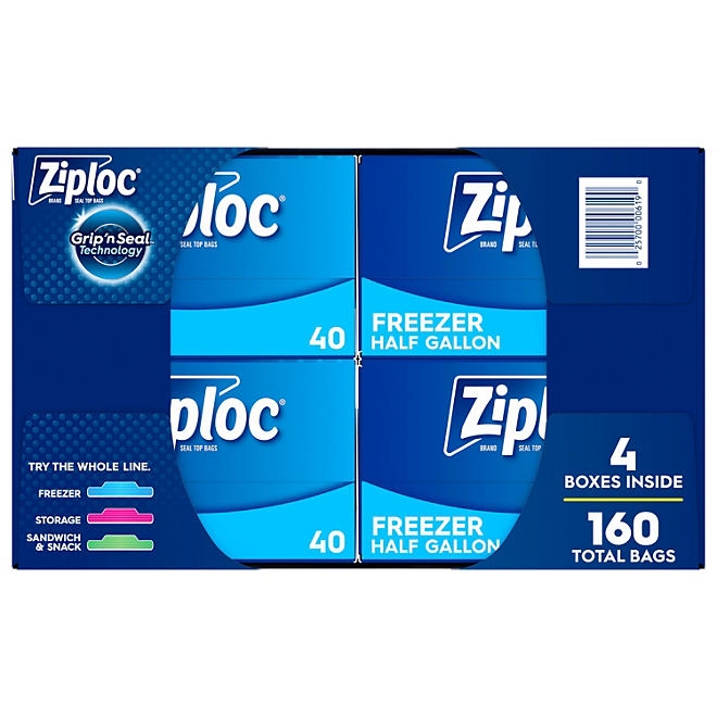 Ziploc Half Gallon Freezer Bags, 160 ct. - Image 3