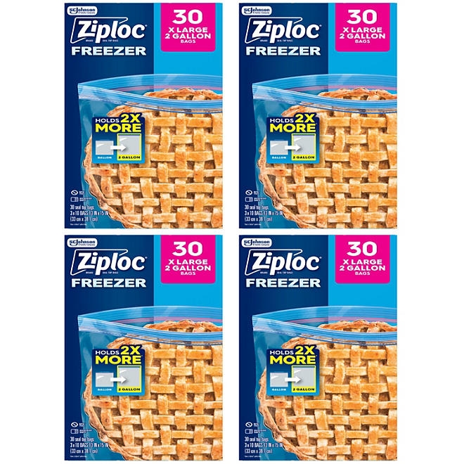 Ziploc 2-Gallon Seal Top Freezer Bags, 30 ct. - Image 3