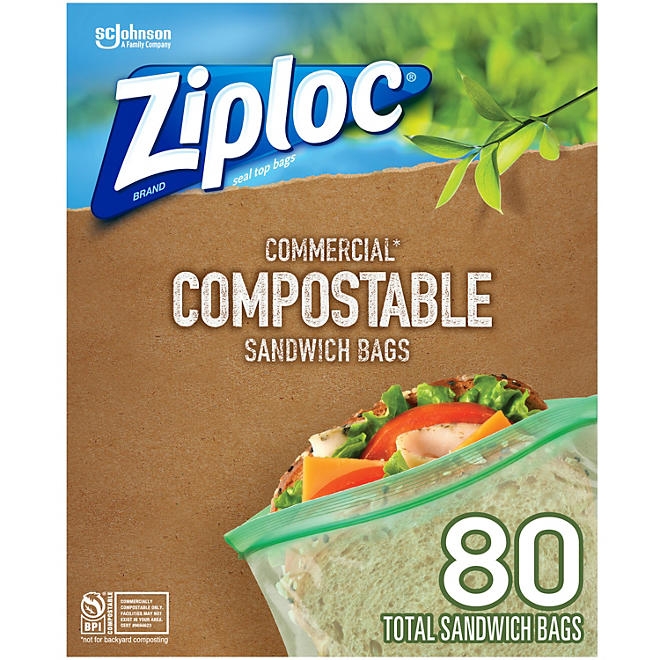Ziploc Compostable Sandwich Bags, 80 ct. - Image 2