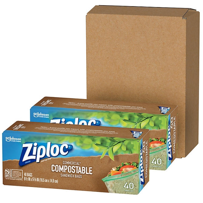 Ziploc Compostable Sandwich Bags, 80 ct. - Image 3