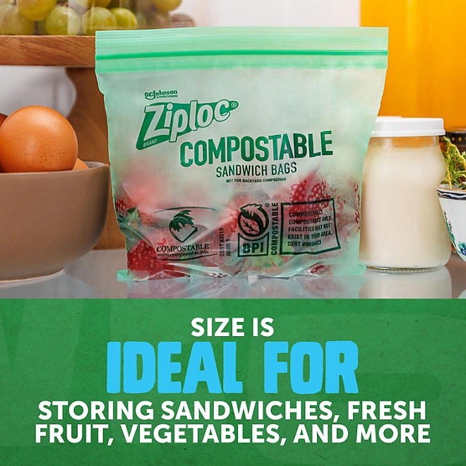 Ziploc Compostable Sandwich Bags, 80 ct. - Image 4