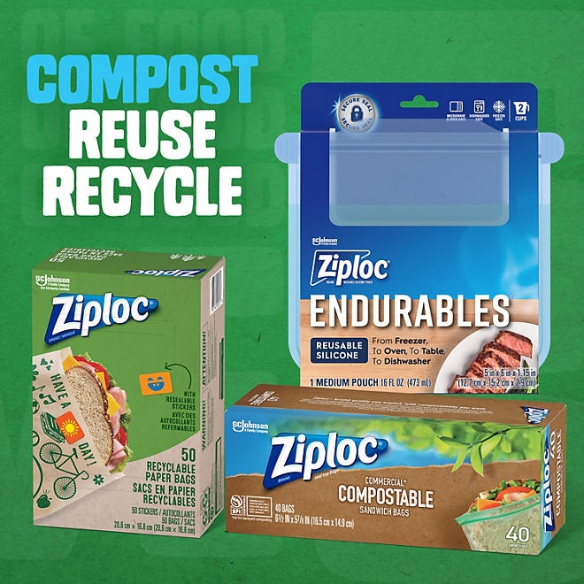 Ziploc Compostable Sandwich Bags, 80 ct. - Image 7