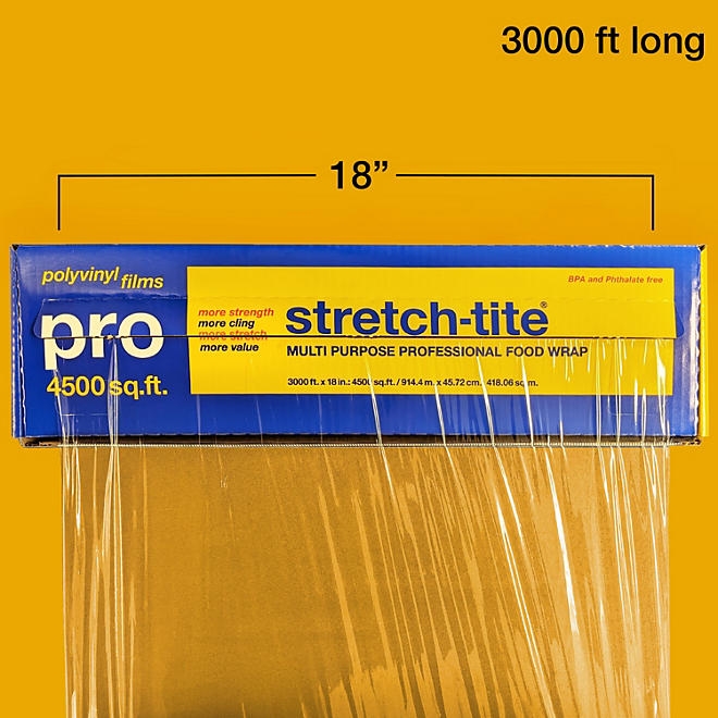 stretch-tite Pro Multi-Purpose Professional 18" Food Wrap, 4500 sq. ft. - Image 3