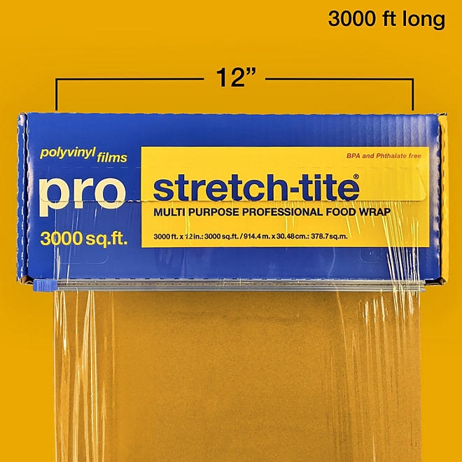 stretch-tite Pro Multi-Purpose Professional 12" Food Wrap, 3000 sq. ft. - Image 3