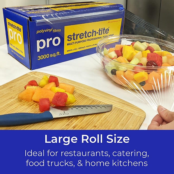 stretch-tite Pro Multi-Purpose Professional 12" Food Wrap, 3000 sq. ft. - Image 4
