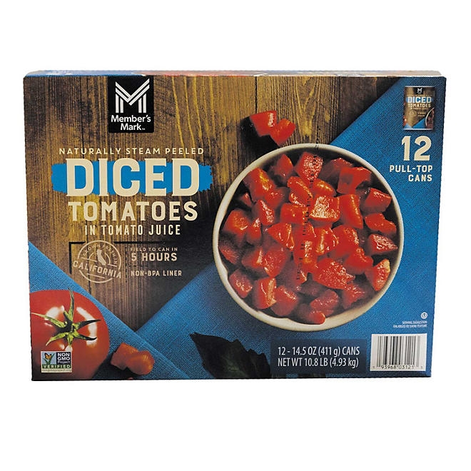 Member's Mark Diced Tomatoes in Tomato Juice, 14.5 oz., 12 pk. - Image 2