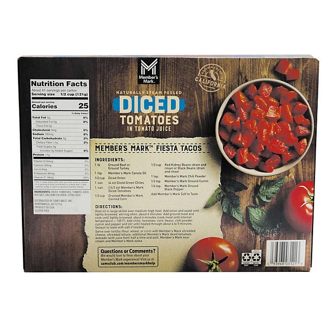 Member's Mark Diced Tomatoes in Tomato Juice, 14.5 oz., 12 pk. - Image 6