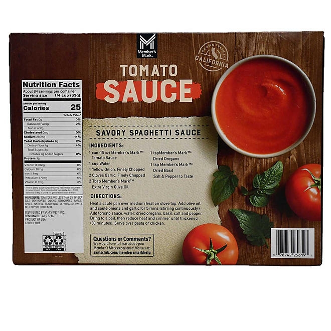 Member's Mark Tomato Sauce, 15 oz., 12 ct. - Image 6