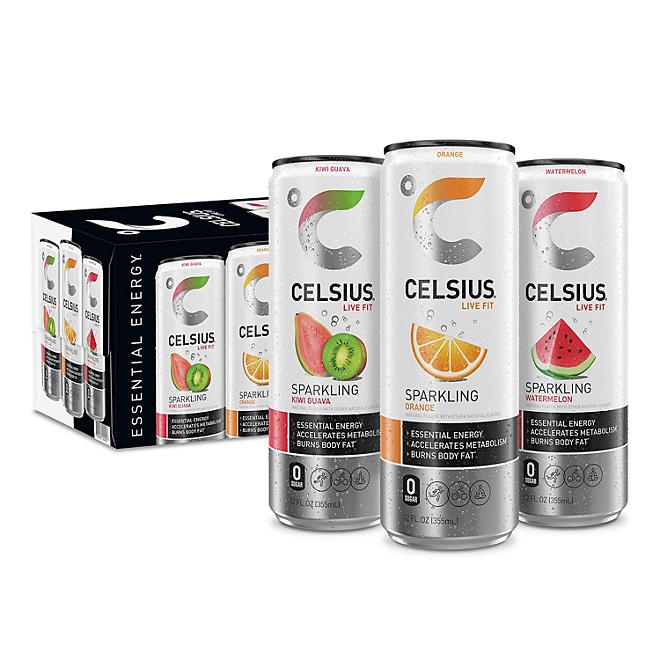 Celsius Sparkling Core Variety Pack, 12 fl. oz., 18 pk. - Image 2