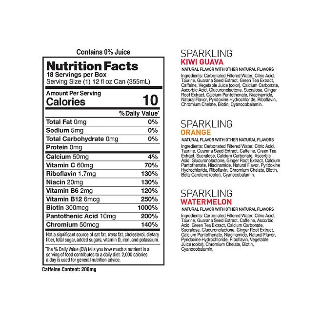 Celsius Sparkling Core Variety Pack, 12 fl. oz., 18 pk. - Image 3