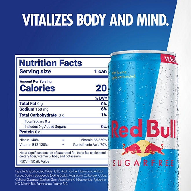 Red Bull Sugar-Free Energy Drink 12 fl. oz., 24 pk. - Image 3