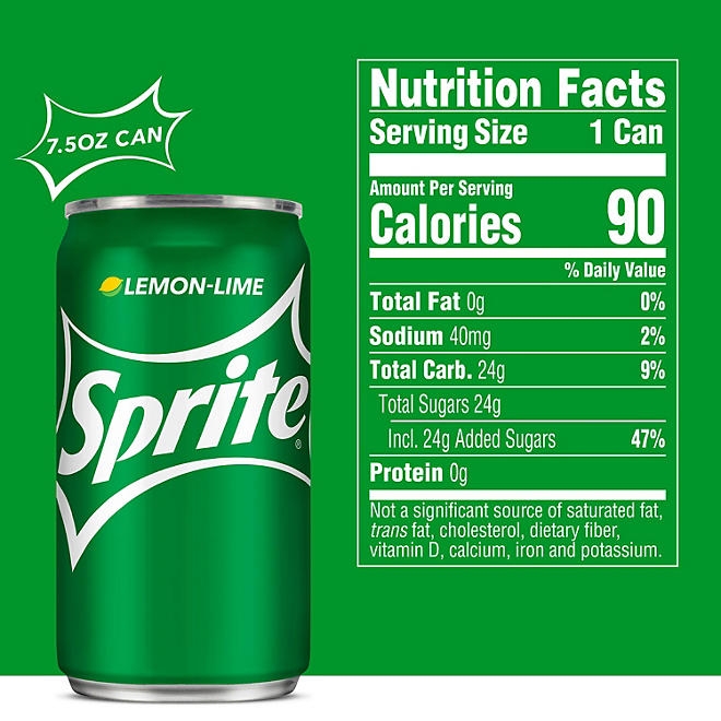 Sprite Mini Cans 7.5 fl. oz., 30 pk. - Image 3