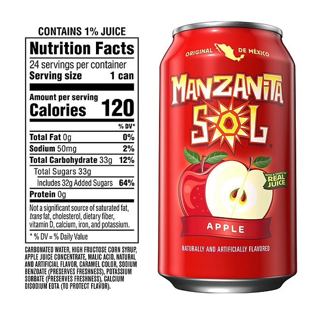 Manzanita Sol Soda Apple 12 fl. oz., 24 pk. - Image 3