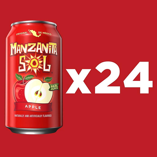 Manzanita Sol Soda Apple 12 fl. oz., 24 pk. - Image 4