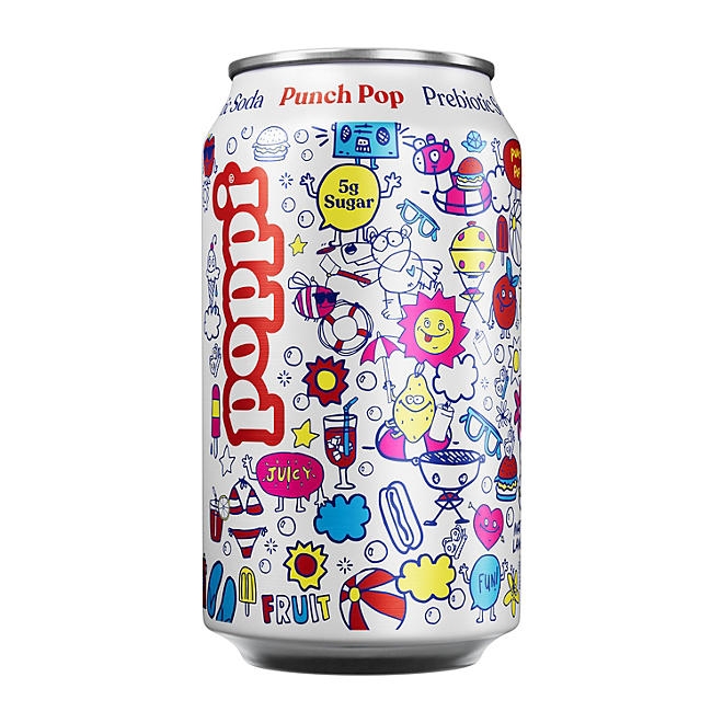 poppi Prebiotic Soda Punch Pop 12 fl. oz., 15 pk. - Image 4