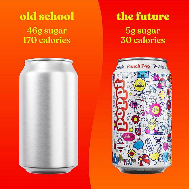 poppi Prebiotic Soda Punch Pop 12 fl. oz., 15 pk. - Image 7