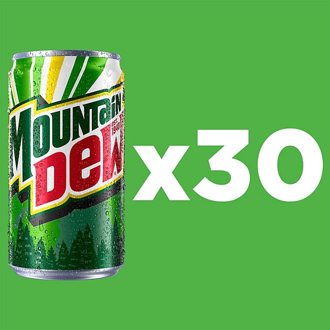 Mountain Dew Original Mini Cans, 7.5 fl. oz., 30 pk. - Image 4