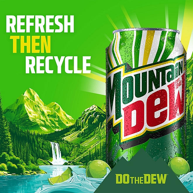 Mountain Dew Original Mini Cans, 7.5 fl. oz., 30 pk. - Image 6