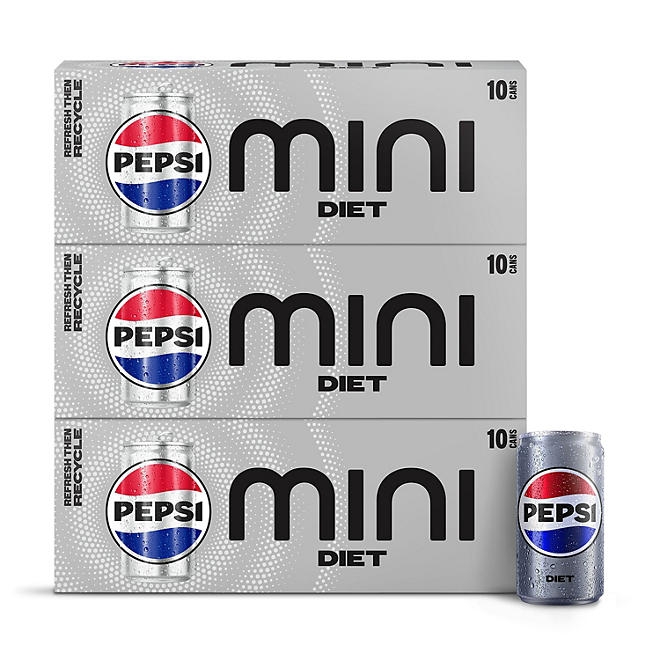 Diet Pepsi Original Mini Cans, 7.5 fl. oz., 30 pk. - Image 2