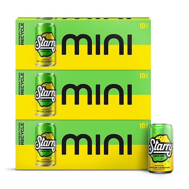 Starry Mini Cans Lemon Lime, 7.5 fl. oz., 30 pk. - Image 2