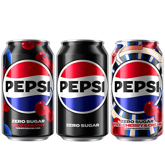 Pepsi Zero Sugar Soda Cola Variety Pack 12 fl. oz., 28 pk. - Image 5