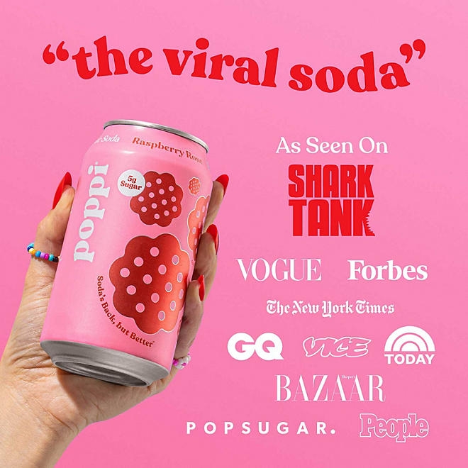 poppi Prebiotic Soda Tastemakers Variety 12 fl. oz., 15 pk - Image 6