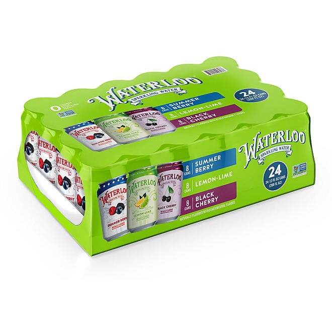 Waterloo Sparkling Water Variety Pack 12 fl. oz., 24 pk. - Image 2