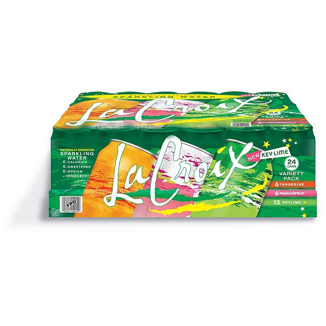 LaCroix Sparkling Water Key Lime Variety Pack 12 fl. oz., 24 pk. - Image 2
