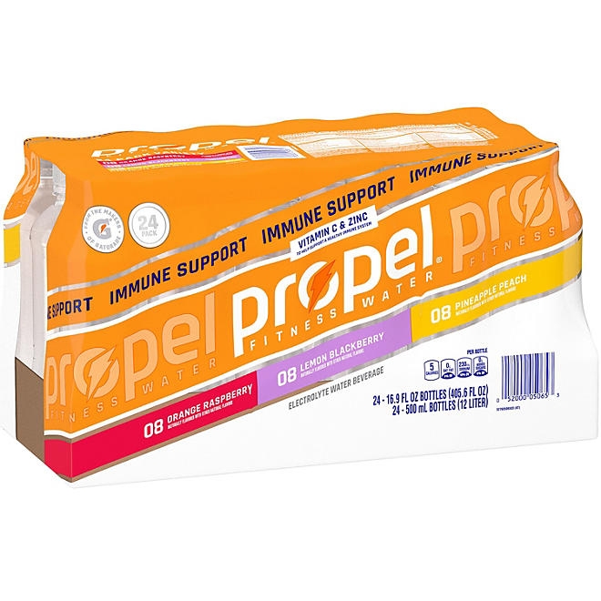 Propel Immune Support Zero Sugar Variety Pack 16.9 fl. oz., 24 pk. - Image 2