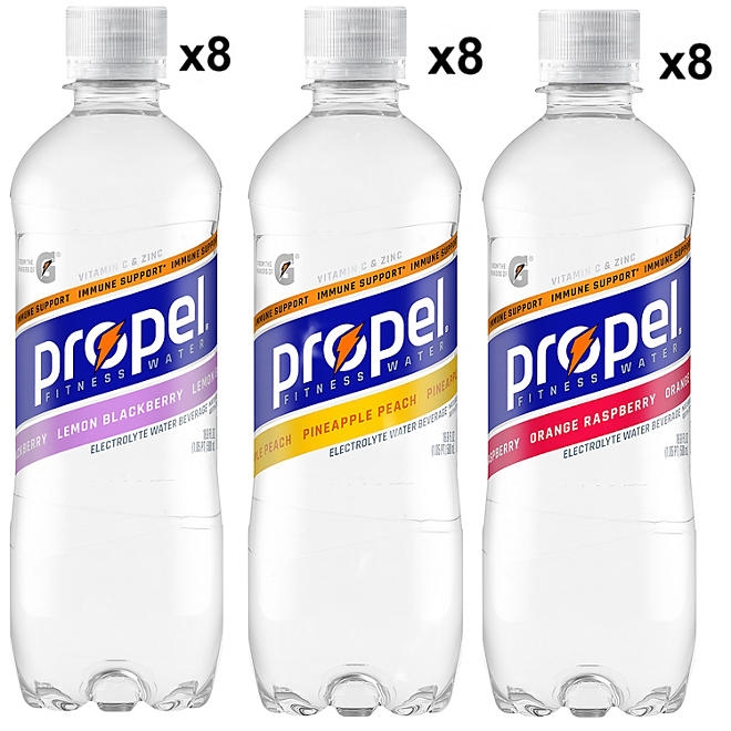 Propel Immune Support Zero Sugar Variety Pack 16.9 fl. oz., 24 pk. - Image 4