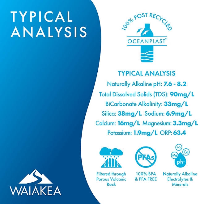 Waiakea Hawaiian Volcanic Water 1 L., 12 pk. - Image 5