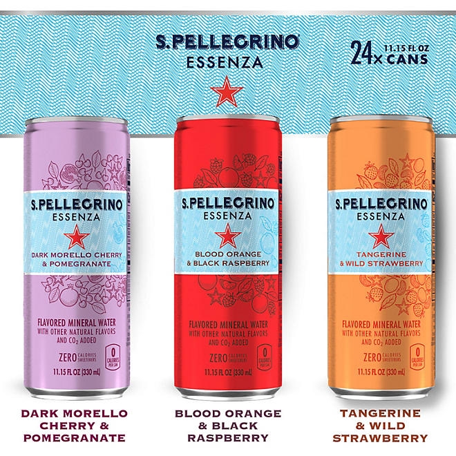 S.Pellegrino Essenza Flavored Mineral Water Variety Pack, 11.15 fl. oz., 24 pk. - Image 5