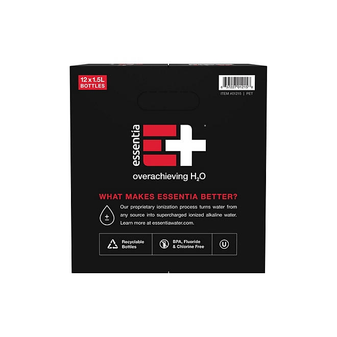 Essentia Bottled Water, Ionized Alkaline Water 1.5 L., 12 pk. - Image 7