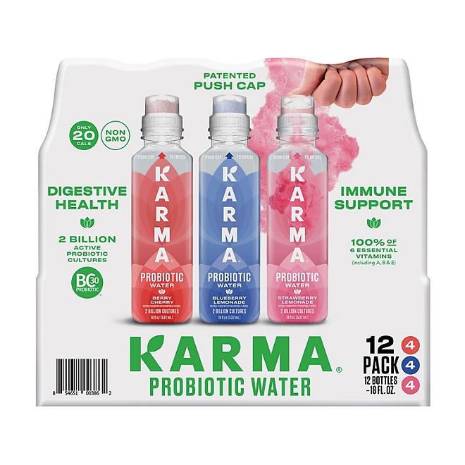 Karma Probiotic Water Variety Pack 18 oz., 12 pk. - Image 2